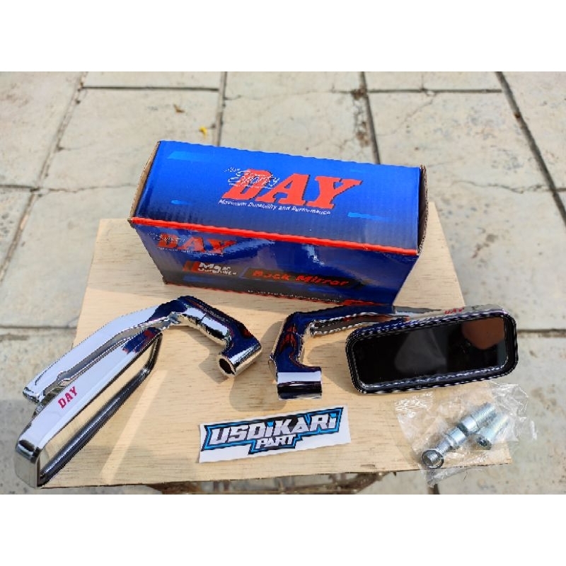 spion day kotak model tanduk crom drat 14 honda spion kotak day kunci L6 m8 import sports day sepion