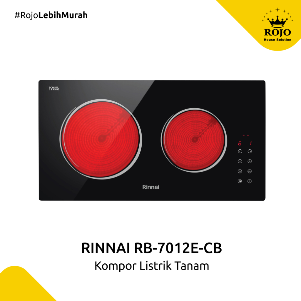 Kompor Listrik Tanam 2 Tungku Rinnai RB 7012E (CB)