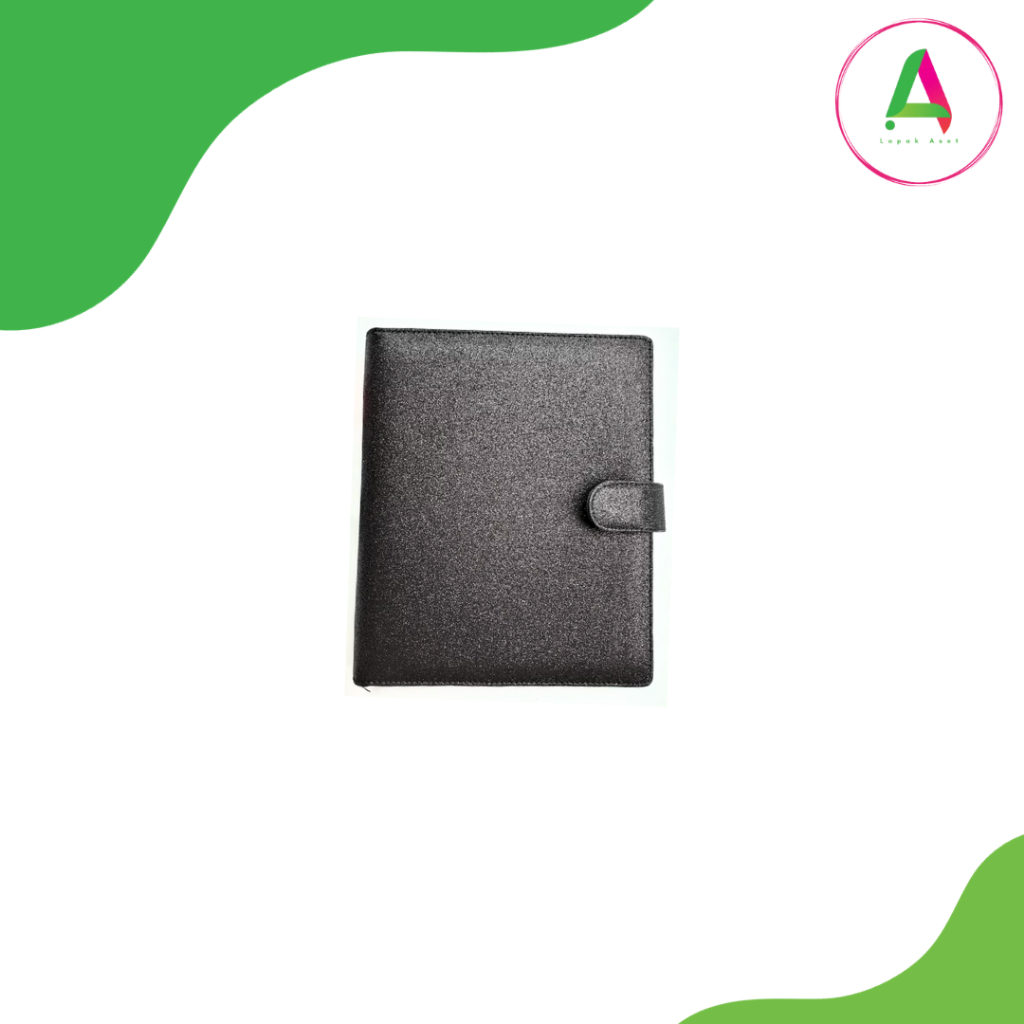 

Binder Buku Catatan Kerja Cover Kulit Buku Agenda Buku Note Cover 19 X 24 CM Hitam