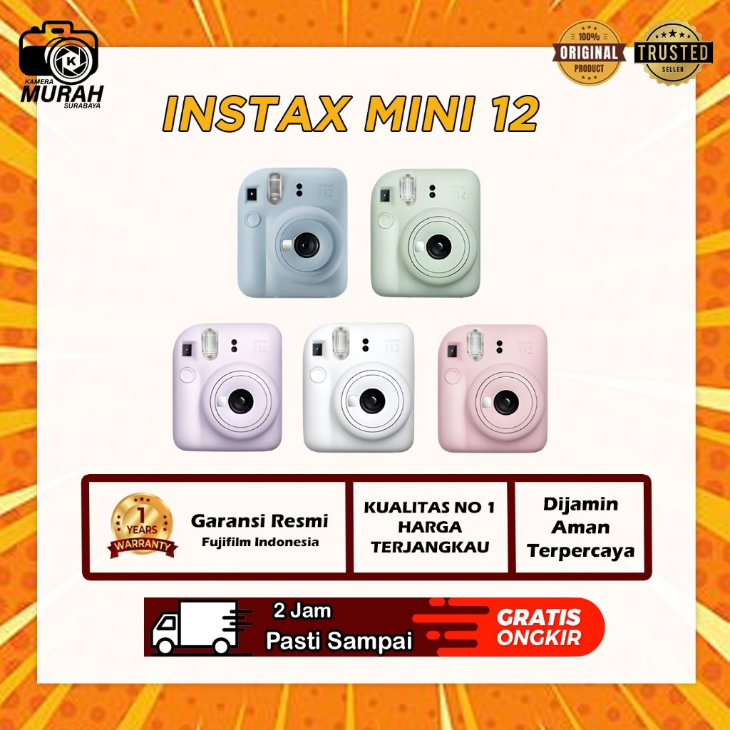 FUJIFILM INSTAX MINI 12/ INSTAX MINI 12/ KAMERA POLAROID/ KAMERA INSTAN