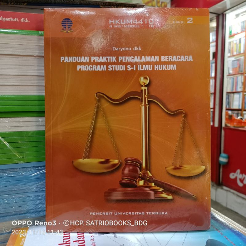 PANDUAN PRAKTIK PENGALAMAN BERACARA PROGRAM STUDI S 1 ILMU HUKUM. EDISI 2. UT. UNIVERSITAS TERBUKA. 