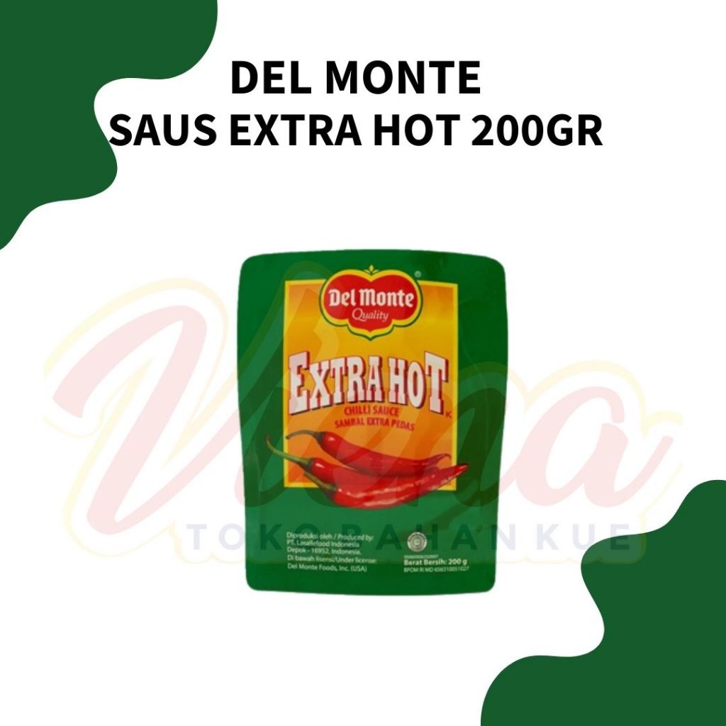 

Del Monte Extra Hot Sauce 200gr / Saus Extra Pedas Delmonte