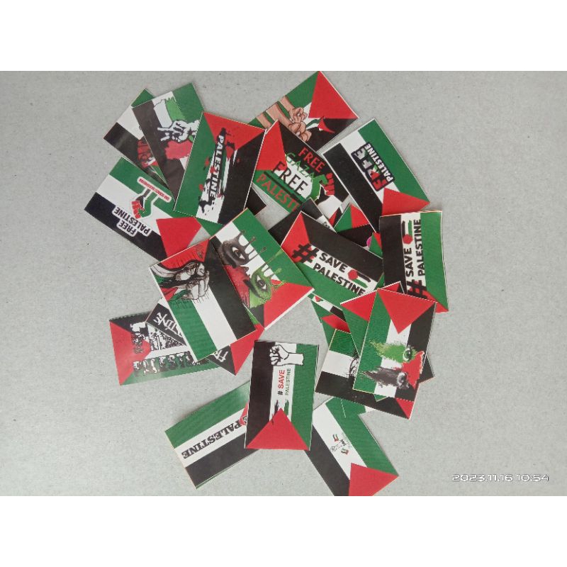 

stiker palestine kcl 1lembar isi 65pcs