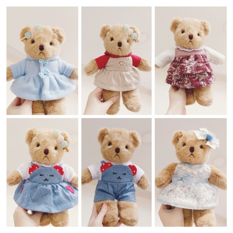 Teddy house teddy bear costume doll clothes 10 inch preloved baju boneka teddy bear 10"