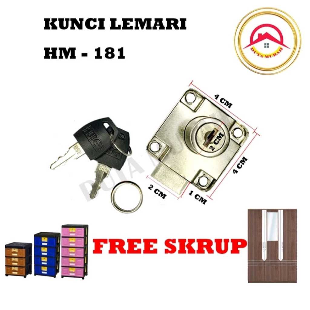 KUNCI LACI  / LOCKER KUNCI LEMARI PLASTIK
