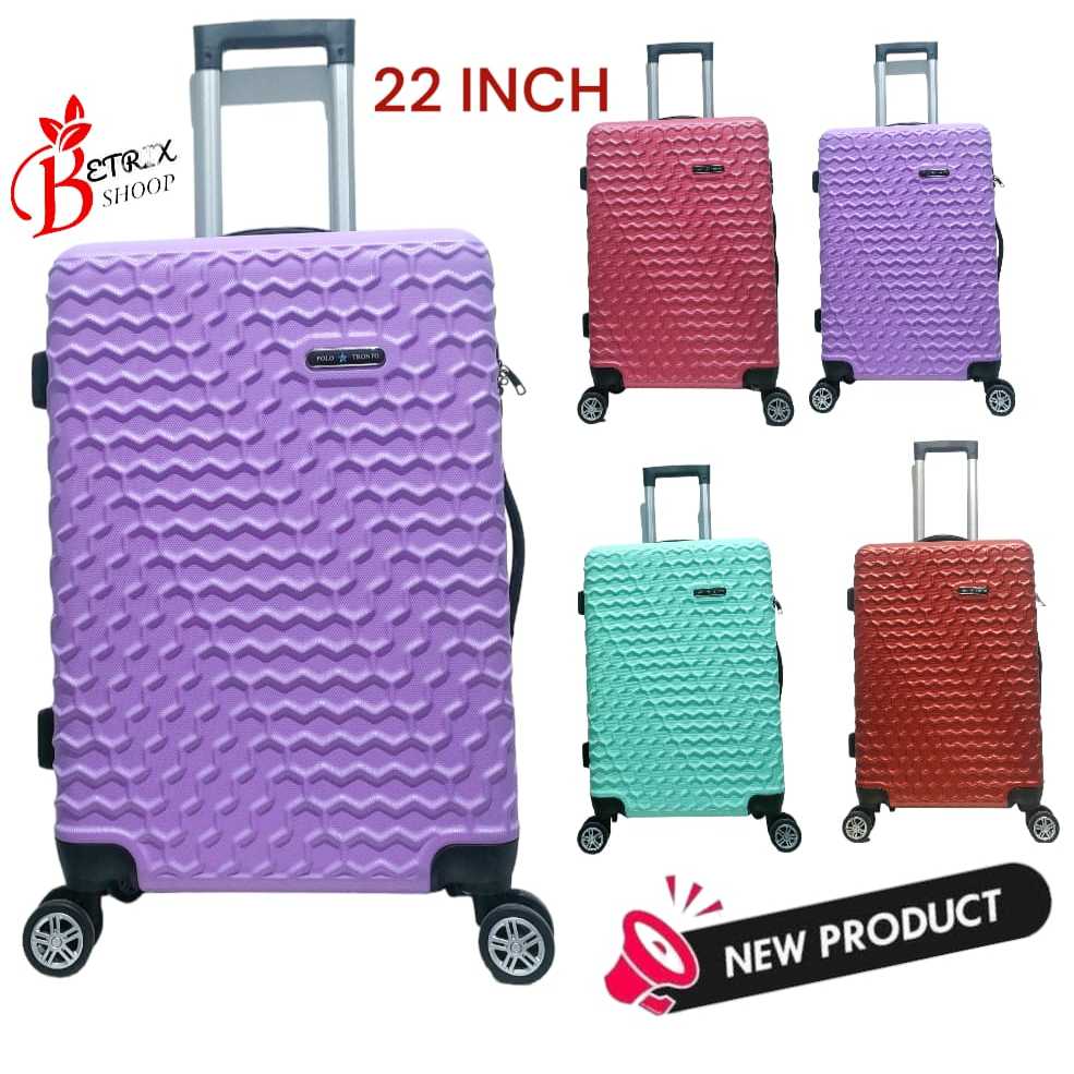 limited koper 22 inch koper polo koper sedang koper premium 605 4 roda 360 rotasi anti pecah ringan