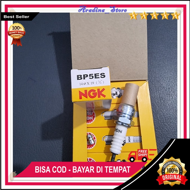 Busi NGK Original BP5ES RX King Satria 2T Ninja R RR Fizr Toyota Kijang Busi NGK ORI High Quality