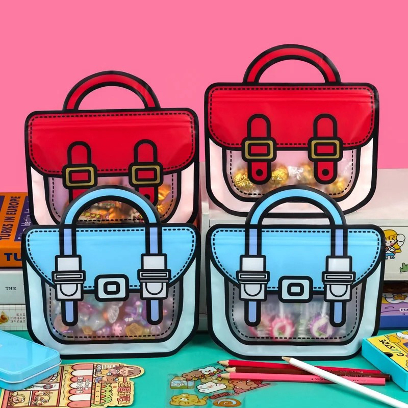 [Hijau Tosca] Plastik Goodie Bag Ulang Tahun Anak TEBAL | Plastik Bingkisan Ultah Anak | Goodie Bag 