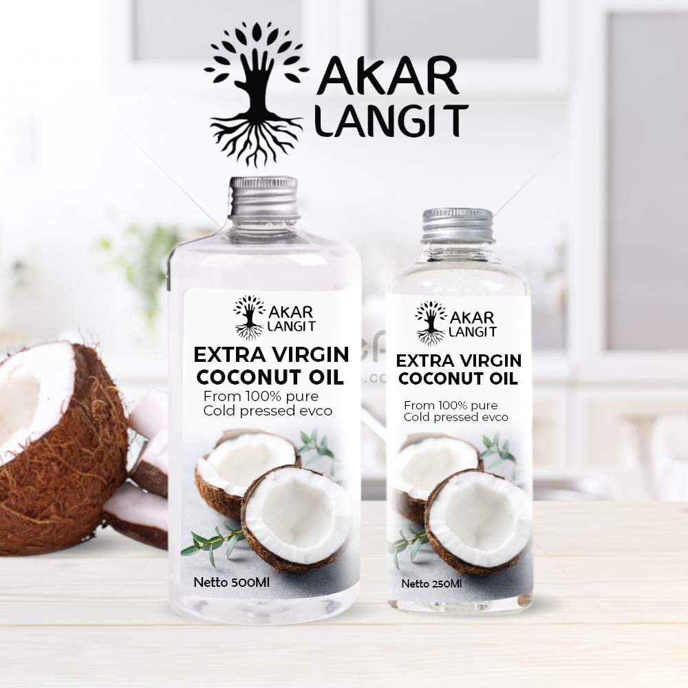

Extra Virgin Coconut Oil VCO 500ml - Minyak Kelapa Murni 100% AKARLANGIT