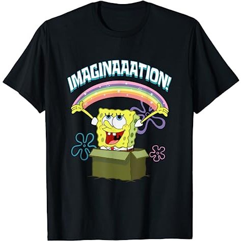 KAOS DEWASA Mademark x SpongeBob SquarePants - SpongeBob SquarePants Imaginaaation Box Funny T-Shirt