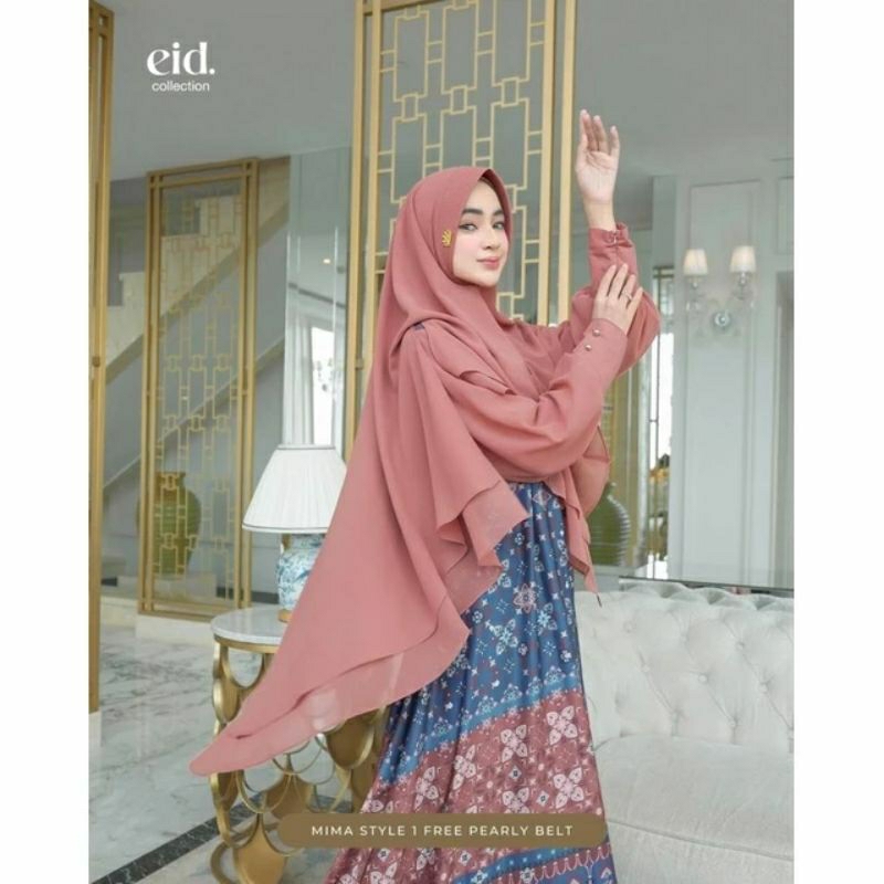 Kazami Ready‼️ Khimar Kemilau Fitri by kazami store - Hijab original 100% Kazami Store