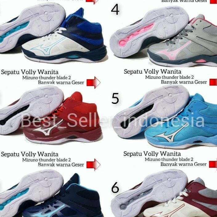 ✵TERLARIS..✵ Sepatu Volly Mizuno Wanita Terlaris Sepatu Mizuno Wanita Thunder Blade Sepatu Volly Miz