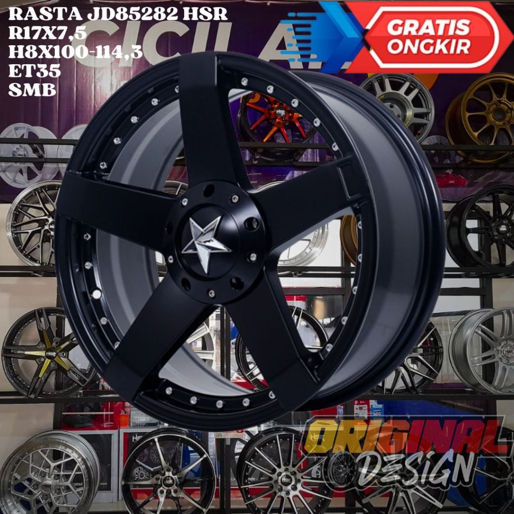 Velg Mobil Ring 17 HSR RASTA R17 COCOK UNTUK RAIZE ROCKY ALVEZ AVANZA