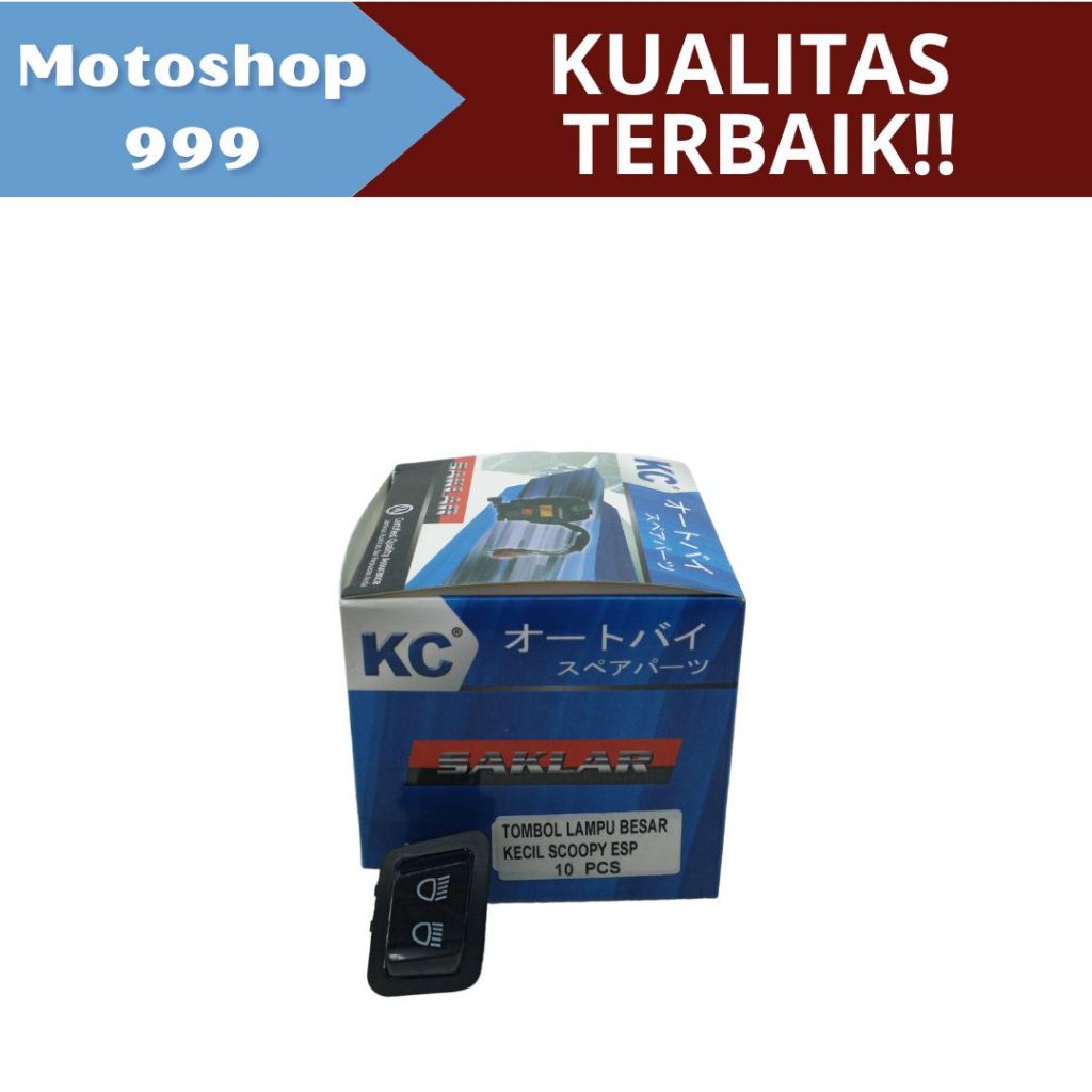 Saklar Tombol Lampu Besar Kecil Scoopy ESP KC | 1 Kotak Isi 10 Pcs