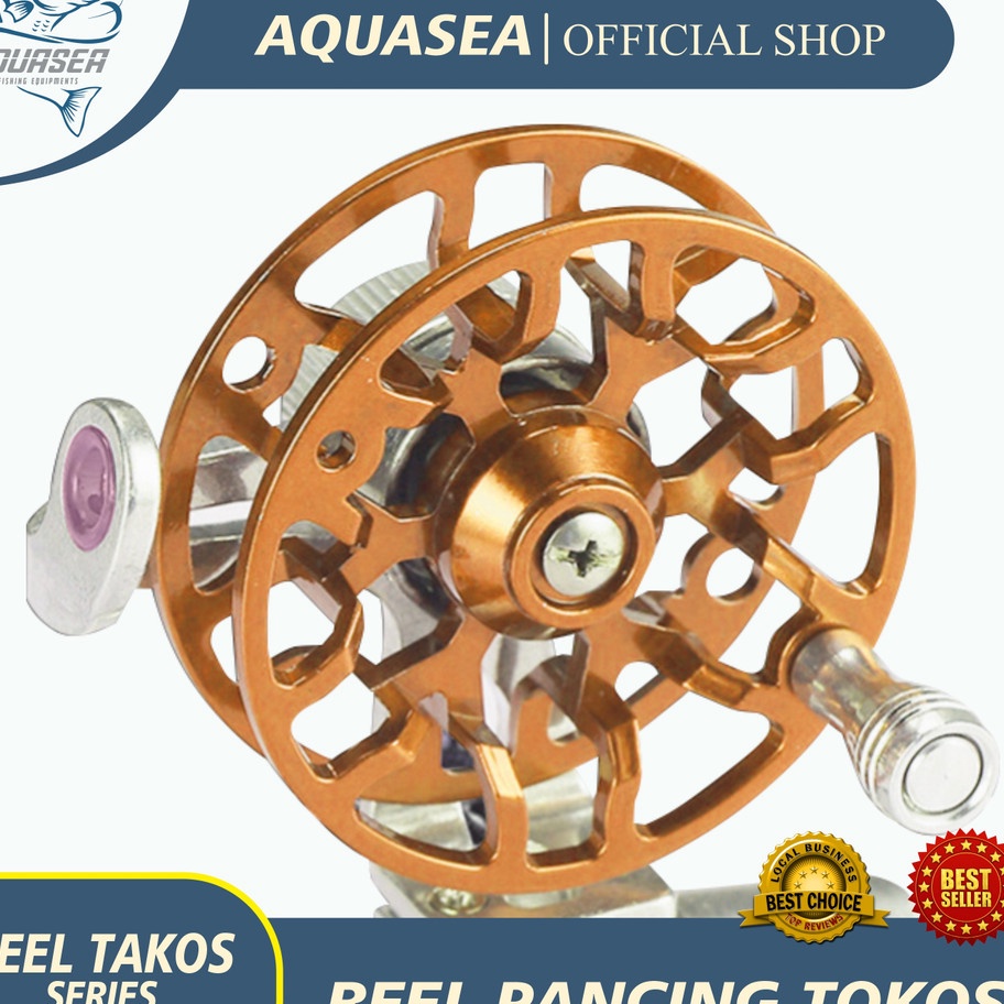 *Harga Grosir* AQUASEA Reel Pancing Tokos Katrol Kerekan Pancing Fishing Material Full Metal Reel To