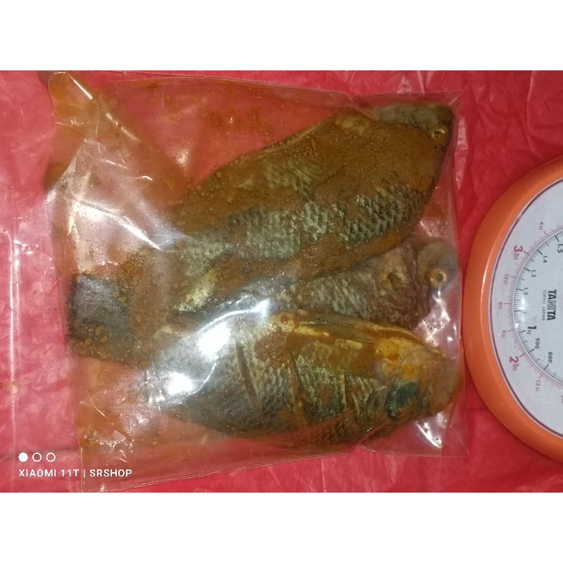 

SRfoods IKAN MUJAIR Bumbu Kuning FROZEN isi 3 pcs