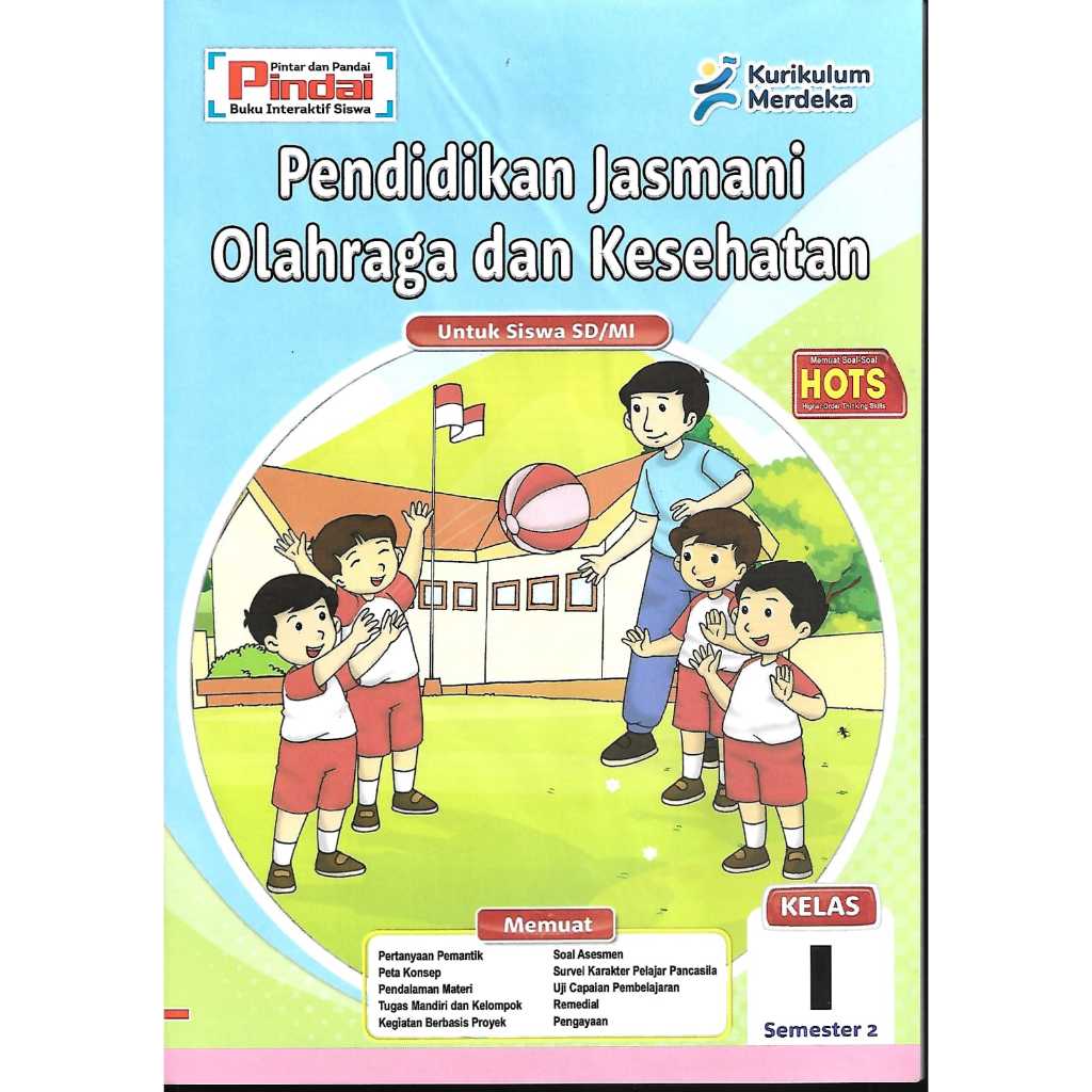 LKS PJOK kurikulum Merdeka Kelas 1 SD/MI Semester 2