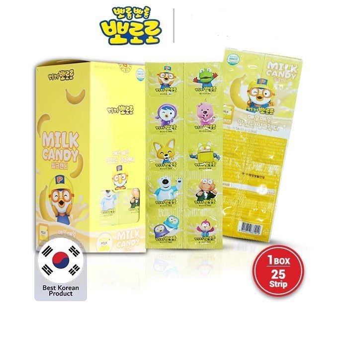 

PORORO Only Milk Candy Banana Flavor - Permen Rasa Susu Pisang [ 1 Strip ]