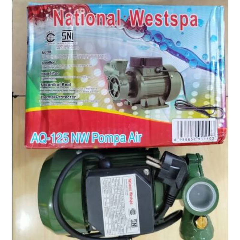 pompa  air mesin air national aq125 aq 125 dangkal dab dap