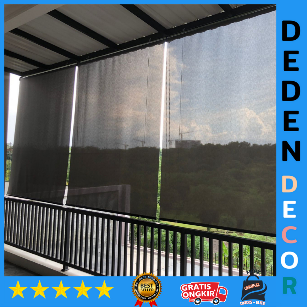 Tirai Outdoor Suntex Blind Berkualitas Tampias Air Hujan Berkualitas