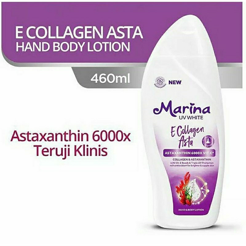 Marina UV white e collagen Asta 460ml/Marina UV 460/Marina hand body lotion