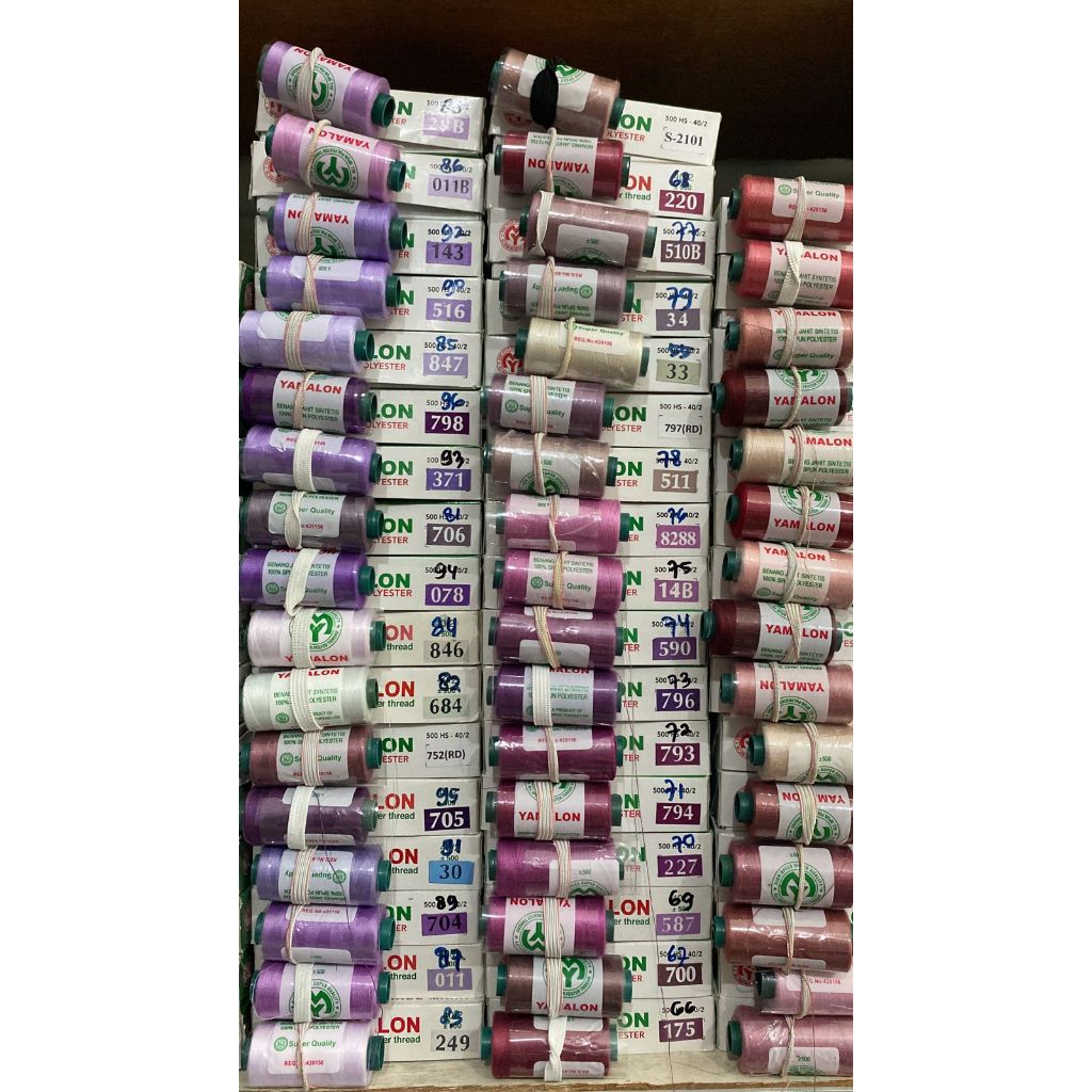Benang Jahit Yamalon 500 Yard Warna Lengkap (Part 2)