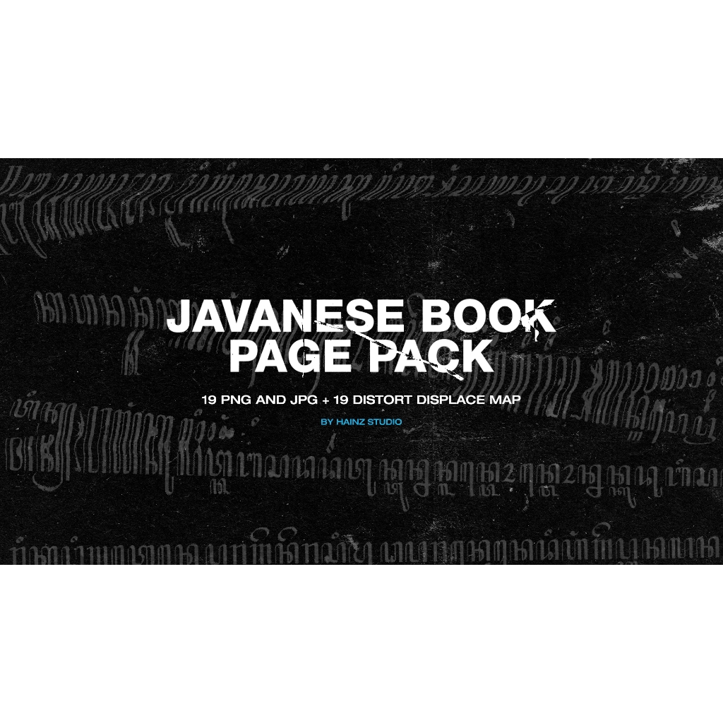 Graphic Assets – Javanese Book Page Pack by Hainz Studio – Digital Archive