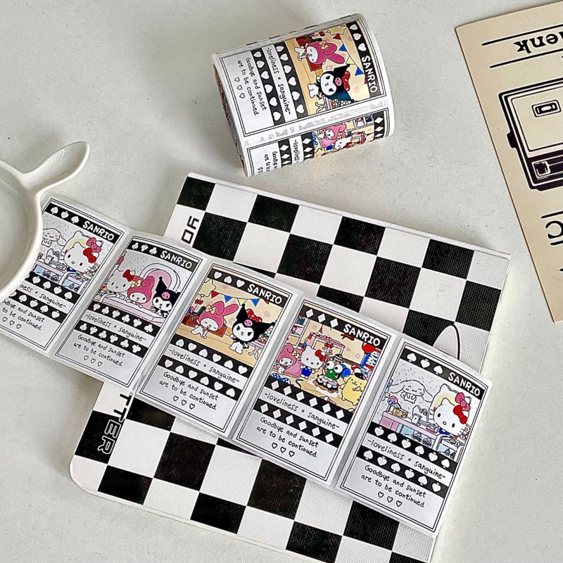 

1 pc/ gambar stiker label motif sanriyo