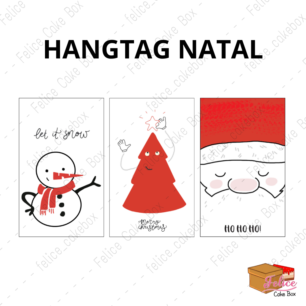 

MERRY CHRISTMAS CARTOON HANG TAG / HANG TAG PARCEL HAMPERS NATAL / GIFT TAG POHON NATAL SANTA CLAUS SNOWMAN / HANG TAG NATAL / GIFT TAG HAMPERS