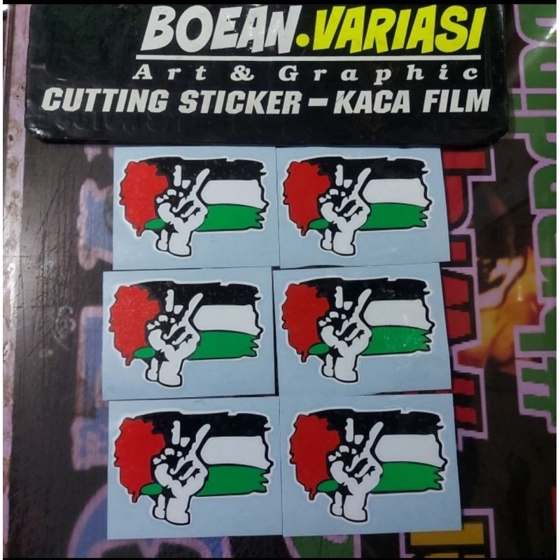 Cutting sticker free palestine bendera palestine motor mobil