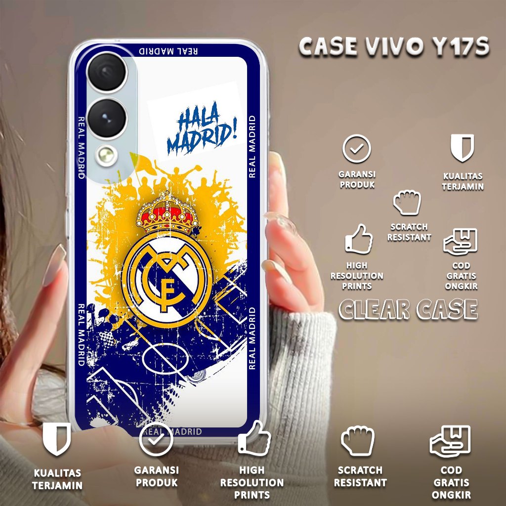 Case VIVO Y17S 2023 Motif [BOLA] Terlaris Casing VIVO Y17S Terbaru Softcase Y17S  Softcase Bening Ke