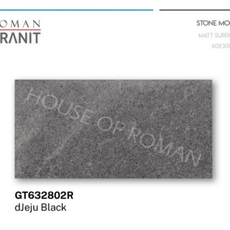 Roman Granit GT632802R dJeju Black 30x60 kw1