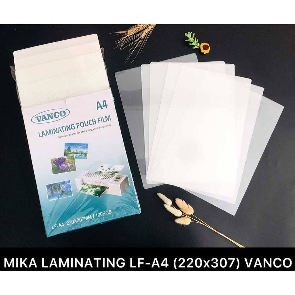 Vanco Laminating Pouch Film / Mika Laminating Isi 100 Ukuran A4 (1 Pack)
