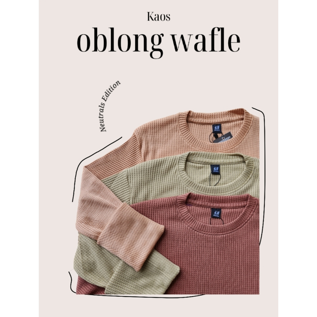 KAOS WAFER / kaos lengan panjang /KAOS lengan panjang/Kaos rib lengan panjang