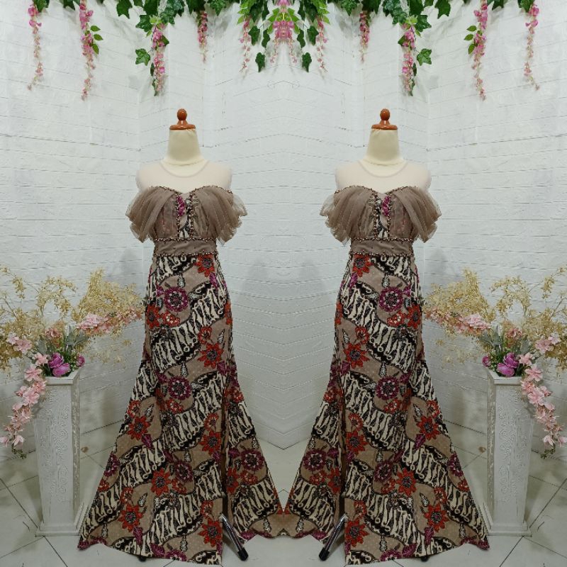 Duyung Batik Street Milo Lengan Draperi // Dress Pesta
