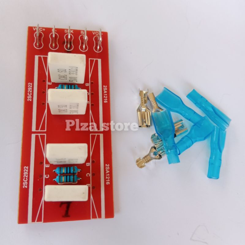 Pcb tr final 2 set sanken lengkap komponen Pcb transistor final sanken 3 set komplit komponen