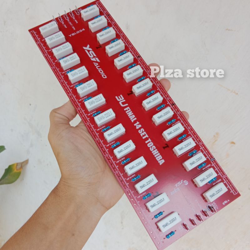 Pcb tr final toshiba 14 set 3U lengkap komponen Pcb transistor final 3U 14 set toshiba komplit kompo