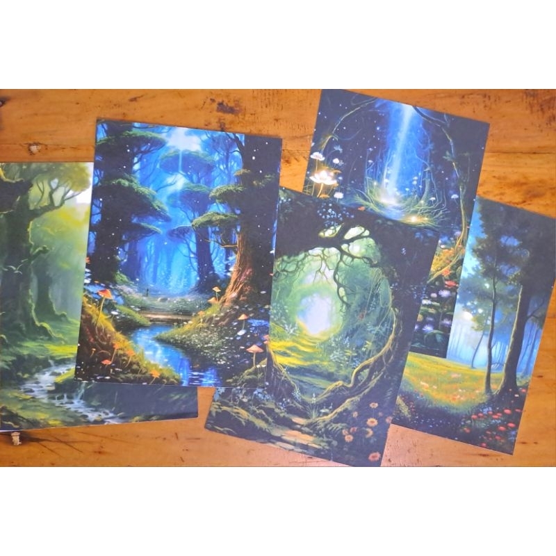 

Stiker Washi Pemandangan Hutan / seri Cloud Dream