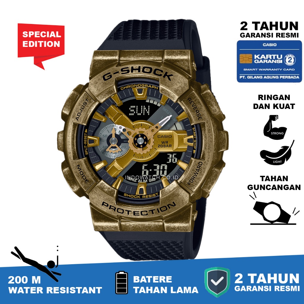 Casio G-Shock GM-110VG-1A9 g shock gm110 gm 110 original garansi resmi