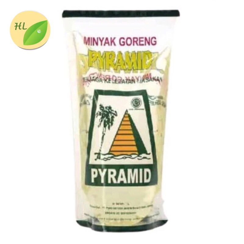 

Minyak goreng kelapa Pyramid 1liter / 1 liter refill