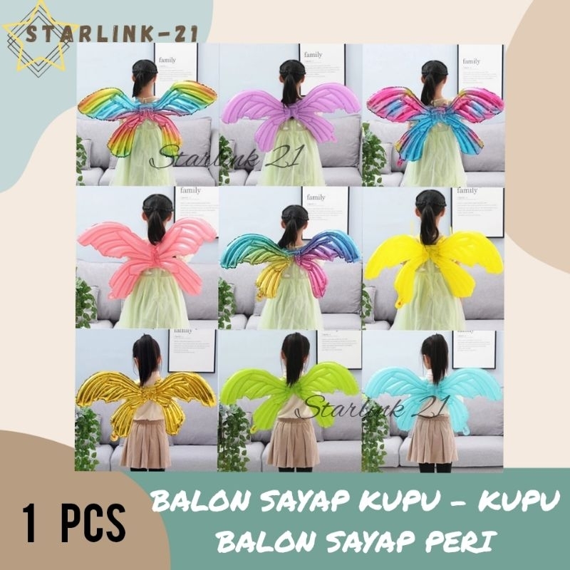 BALON SAYAP KUPU KUPU | Balon Sayap Peri | Balon Wings