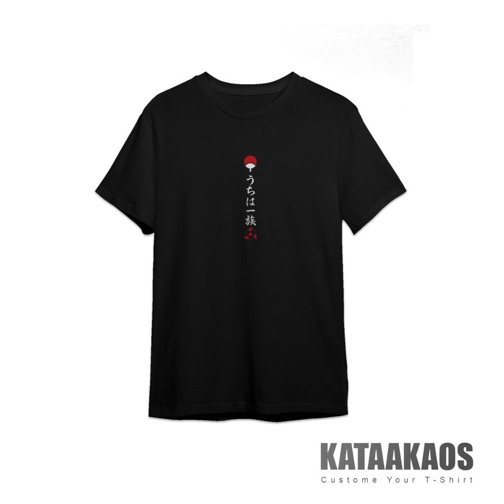 Kaos Anime - Desain Naruto - Uchiha- Kaos Custom