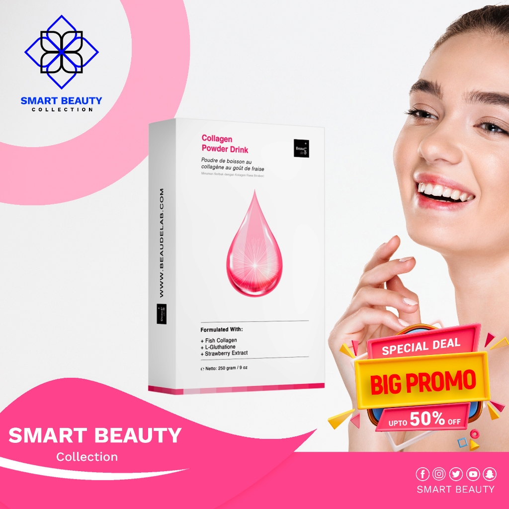 BEAUDELAB PROMO COLLAGEN DRINK 250GR | Minuman Kolagen Pemutih Badan Cepat | Premium Collagen Drink 