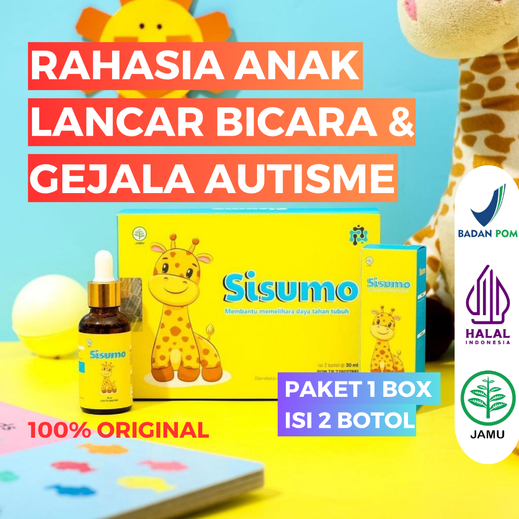 [1BOX ISI 2 BOTOL] SISUMO Vitamin Minyak Ikan Nutrisi Otak Untuk Anak Cerdas