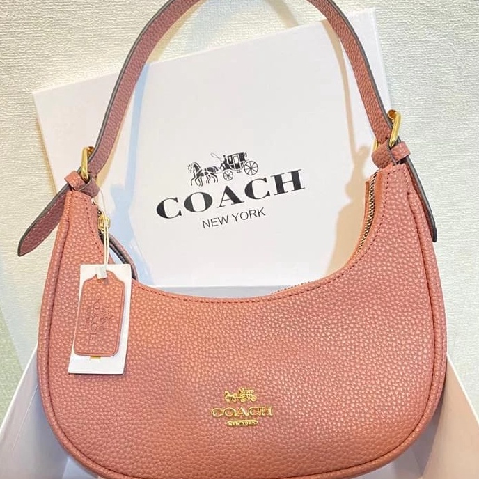 Promo Tas COACH  Kleo Hobbo In Signature Canvas Masengger Bag Tas Bahu  Wanita Free Sertifikat | Tas