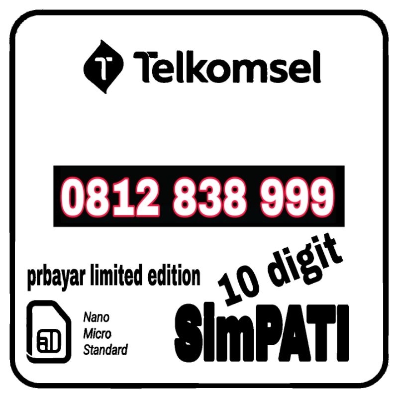 Nomor cantik Telkomsel simpati 10 digit nocan no cantik nomer kartu perdana cantik simpati 10digit 1