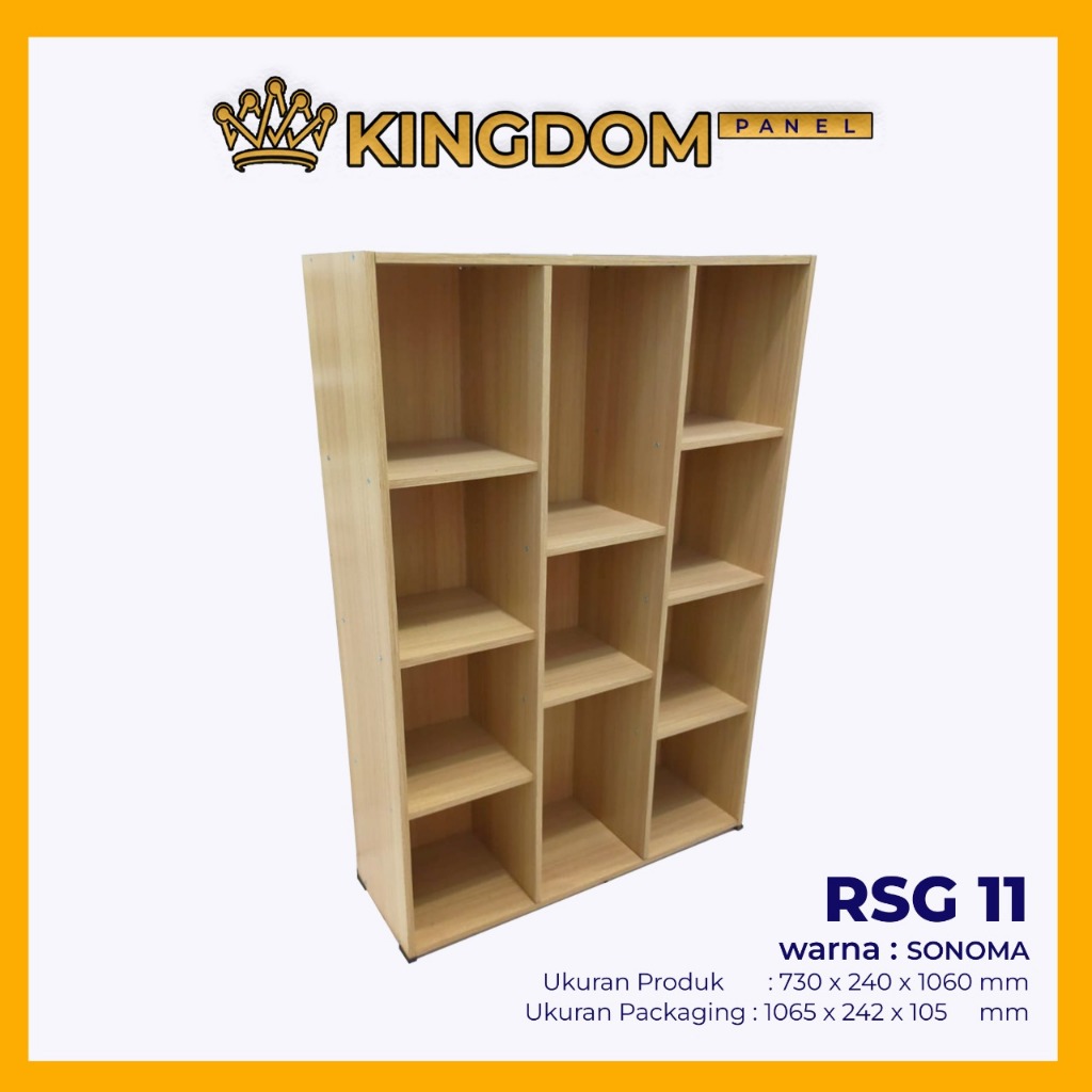Rak Buku Susun Aesthetic Serbaguna
