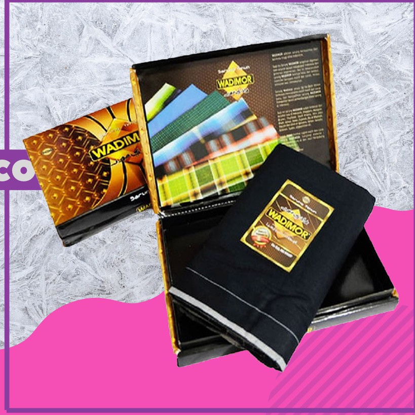 Promo Sarung Wadimor Hitam Polos / Sarung Wadimor / Sarung Tenun wadimor / Sarung Sholat / Sarung De