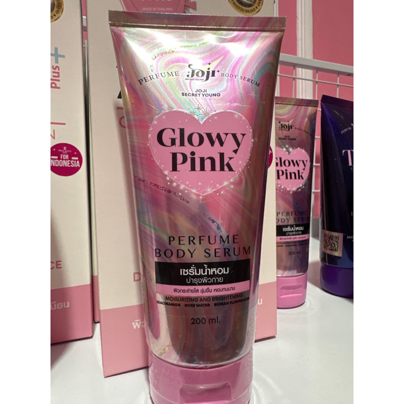 JOJI GLOWY PINK PERFUME BODY SERUM ORIGINAL (READY STOCK SAMARINDA)
