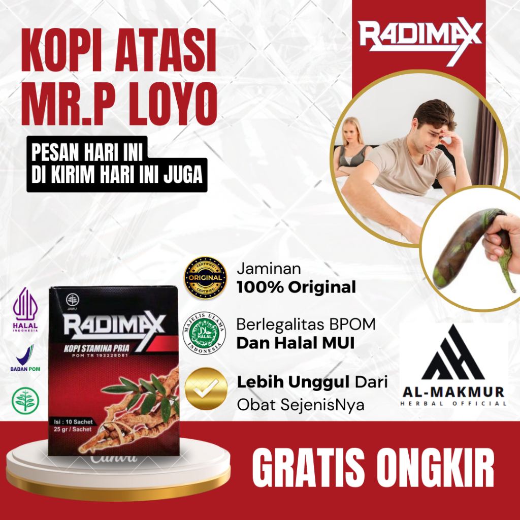 Obat Herbal Mr.P Susah Bangun Loyo, Obat Disfungsi Ereksi, Kopi Kuat Tahan Lama, Herbal Lemah Syahwa